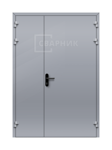 Дверь противопожарная из алюминия глухая полуторная